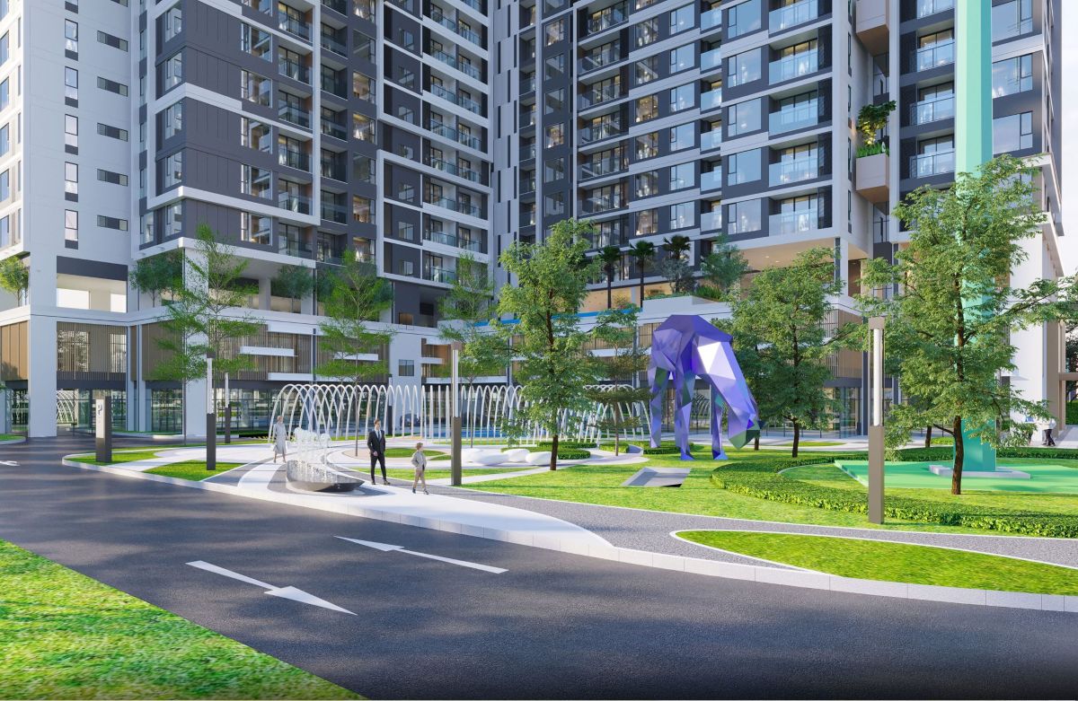 Phối cảnh nội khu dự án căn hộ Ava Center