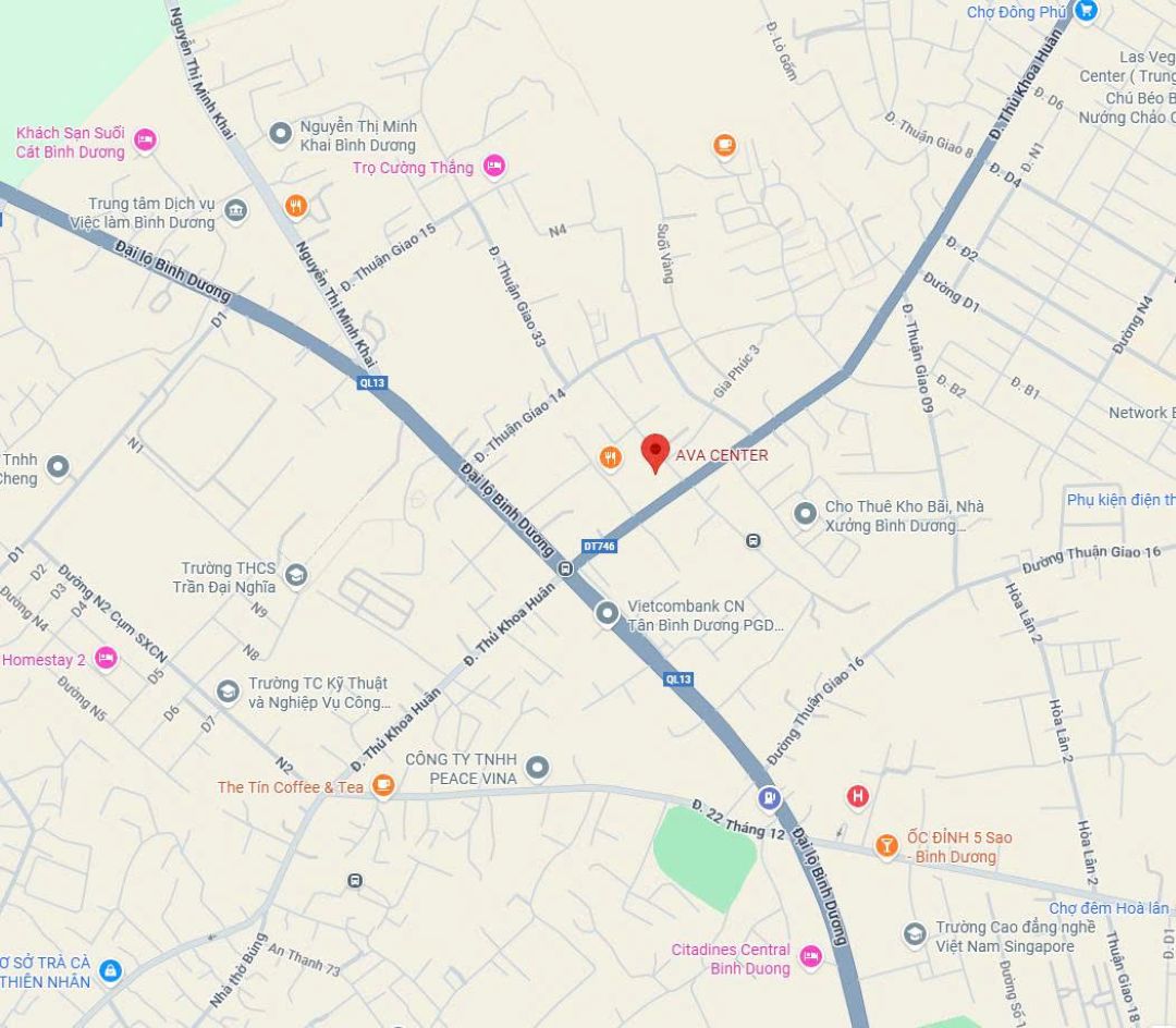 Vị trí dự án Ava Center